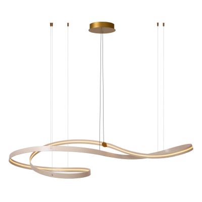 Lucide SLALOM - Pendant light - LED Dim. - CCT - 1x80W 2200K/4000K - Cream - Premium